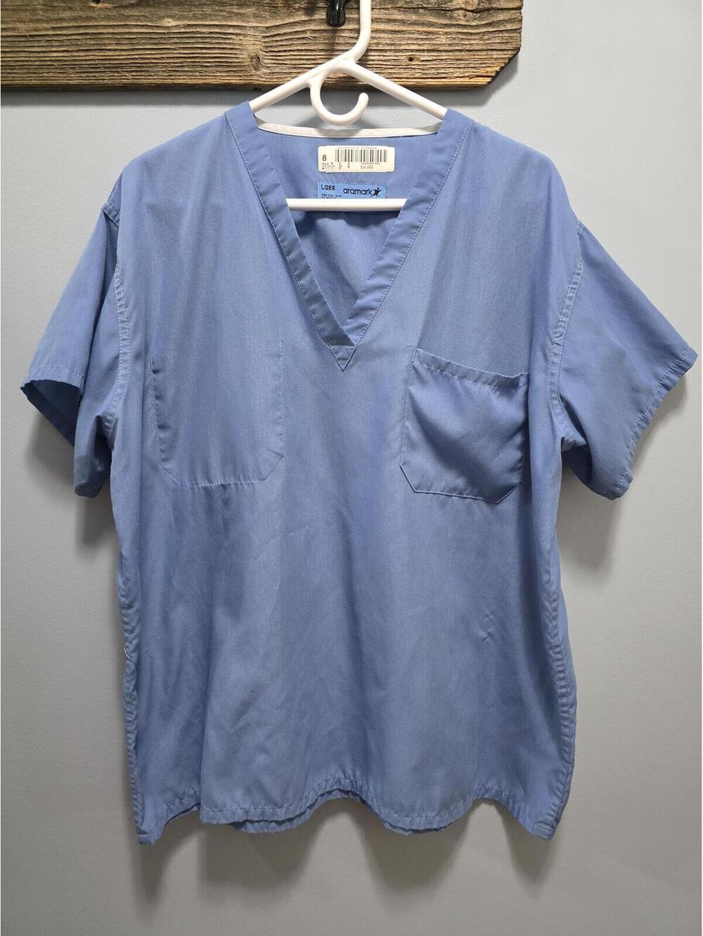 Aramark Scrub Top Womens Large